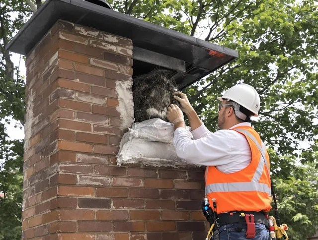 Humane removal of debris and animals by Norwalk Chimney Sweep in Norwalk, CA