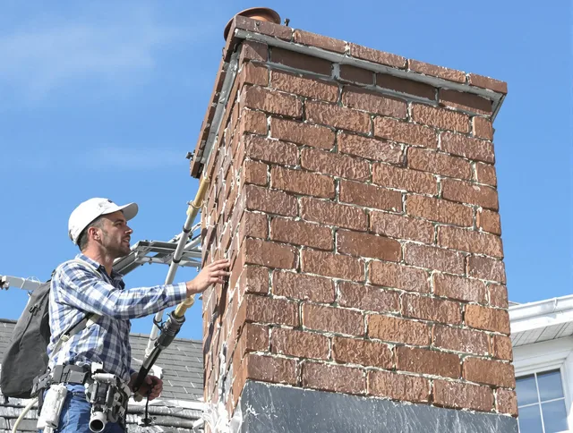 Brickwork for a chimney rebuild by Norwalk Chimney Sweep in Norwalk, CA
