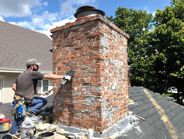 Completed chimney rebuild by Norwalk Chimney Sweep in Norwalk, CA