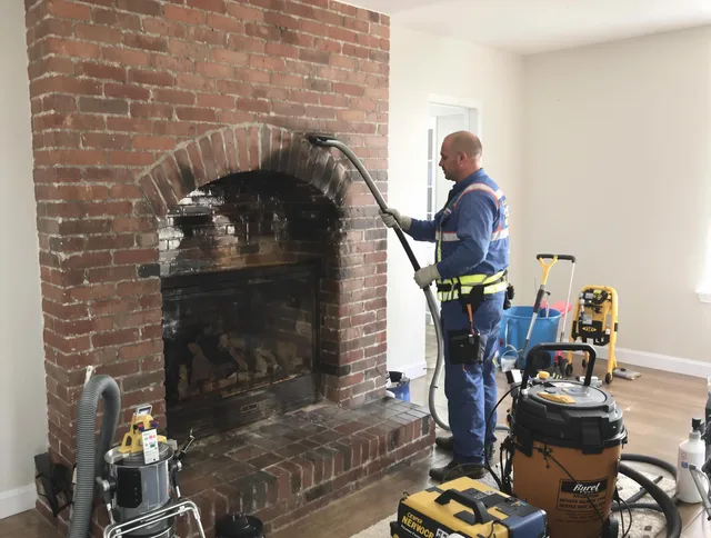 Norwalk Chimney Sweep expert performing detailed chimney sweep in Norwalk, CA