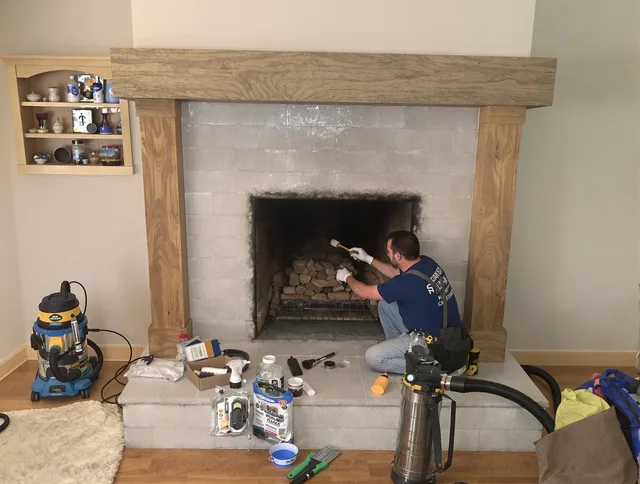 Detailed creosote removal process by Norwalk Chimney Sweep in Norwalk, CA