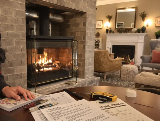 Norwalk Chimney Sweep verifying fireplace safety measures in Norwalk, CA